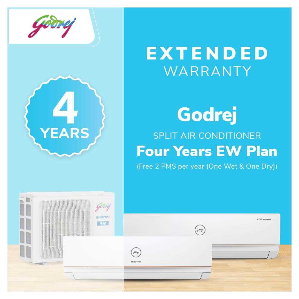 Godrej Split Ac - Four Years Extended Warranty (Free 2 PMS per year (One Wet & One Dry))