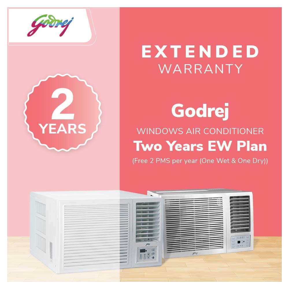 Godrej Window AC - Two Years Extended Warranty (Free 2 PMS per year (One Wet & One Dry))