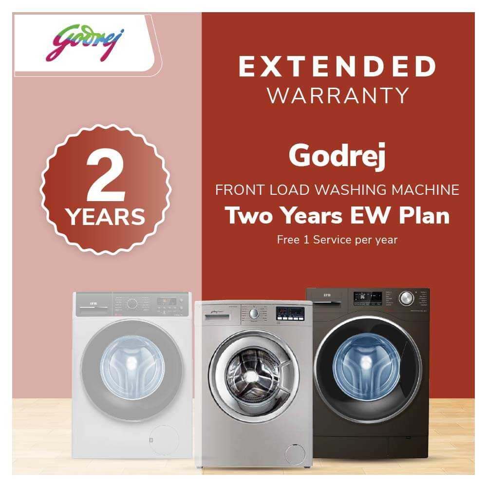 Godrej Washing Machine - Front Load - Two Years Extended Warranty (Free 1 Service per year)
