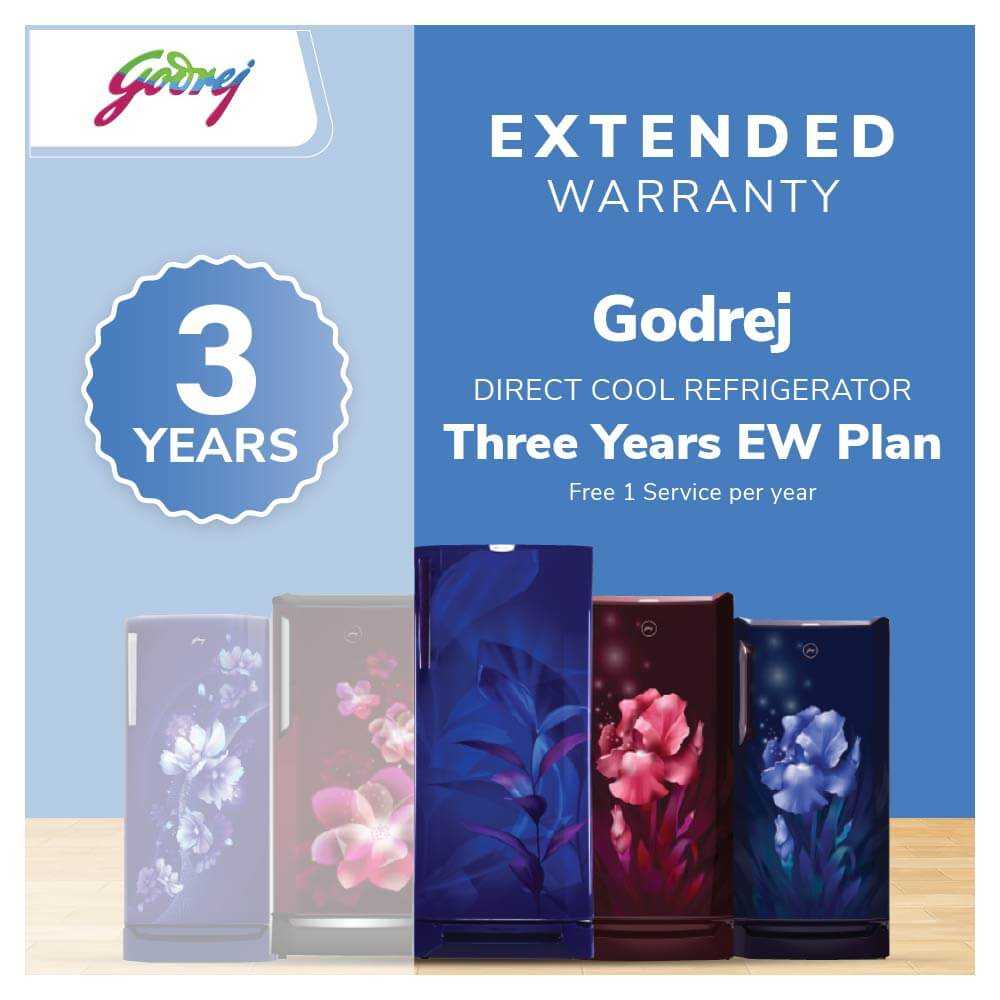 Godrej Refrigerator - Direct Cool - Three Years Extended Warranty (Free 1 Service per year)