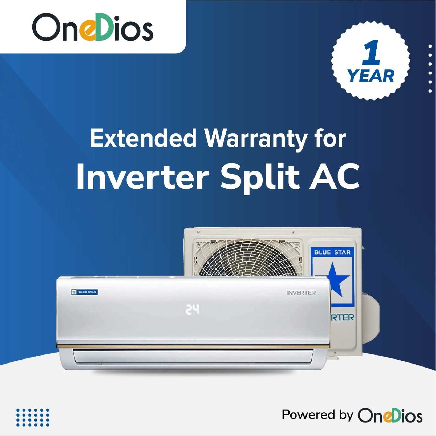 Bluestar One Year Extended Warranty - INVERTER SPLIT AC