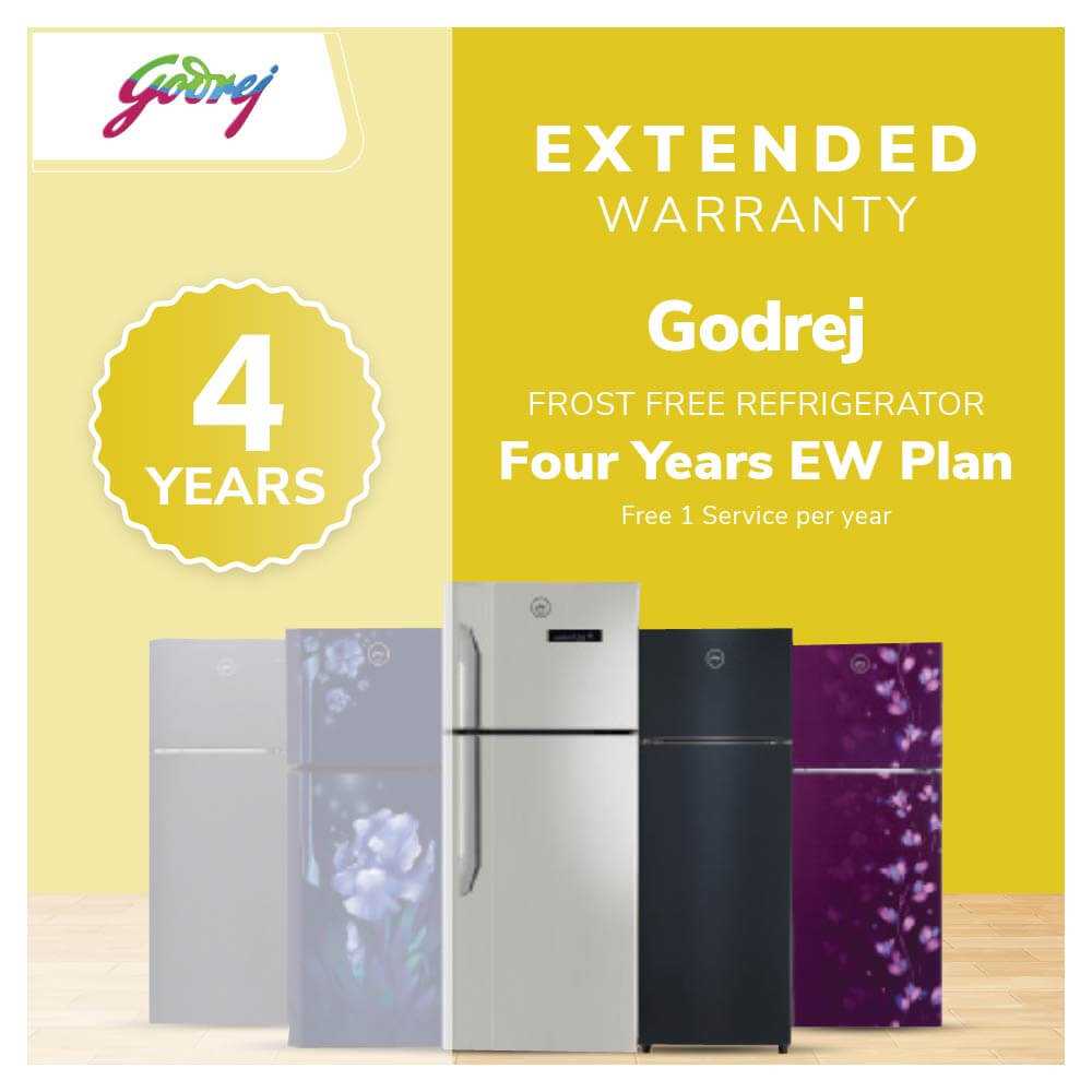 Godrej Refrigerator - Frost Free - Four Years Extended Warranty (Free 1 Service per year)