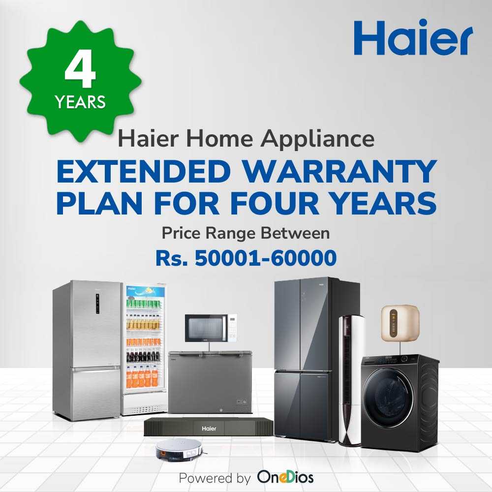 Haier_OneDios EW for 4 Years_HA_Price range between 50001 to 60000
