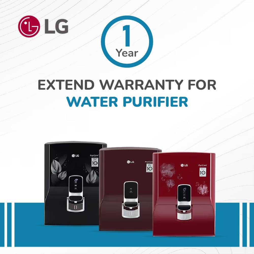 LG Platinum Plan - 1 Year Extended Warranty AMC Plan for Water Purifier  - WPF Model - Without RO Filter