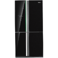 French Door - 678 L (Black Glass)