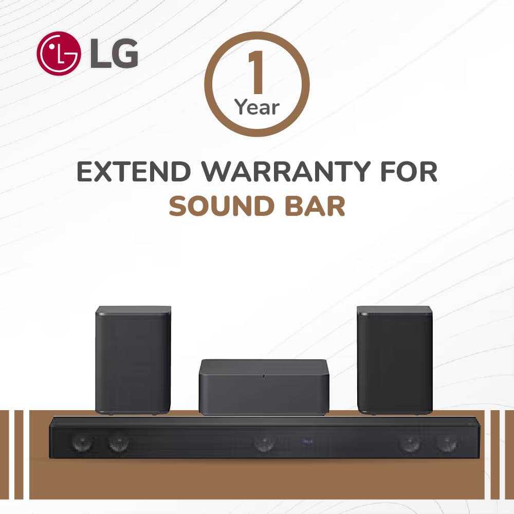 LG Gold Plan - 1 Years Extended Warranty AMC Plan for DAV - Sound Bar