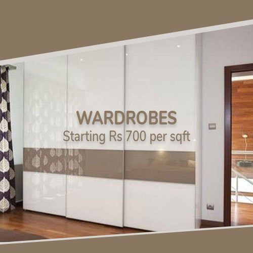 Wardrobe (Starting from Rs 700 per sqft)