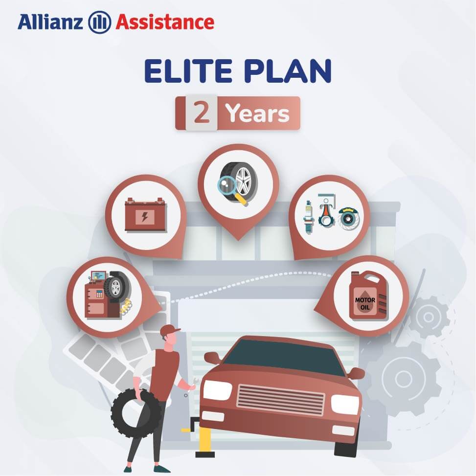 Allianz Two Years Road Side ELITE Assistance Plan for Four Wheeler