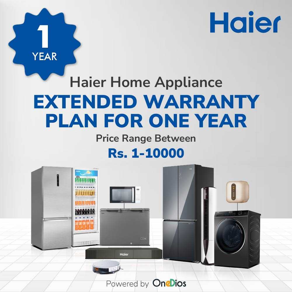 Haier_OneDios EW for 1 Year_HA_Price range between 1 to 10000