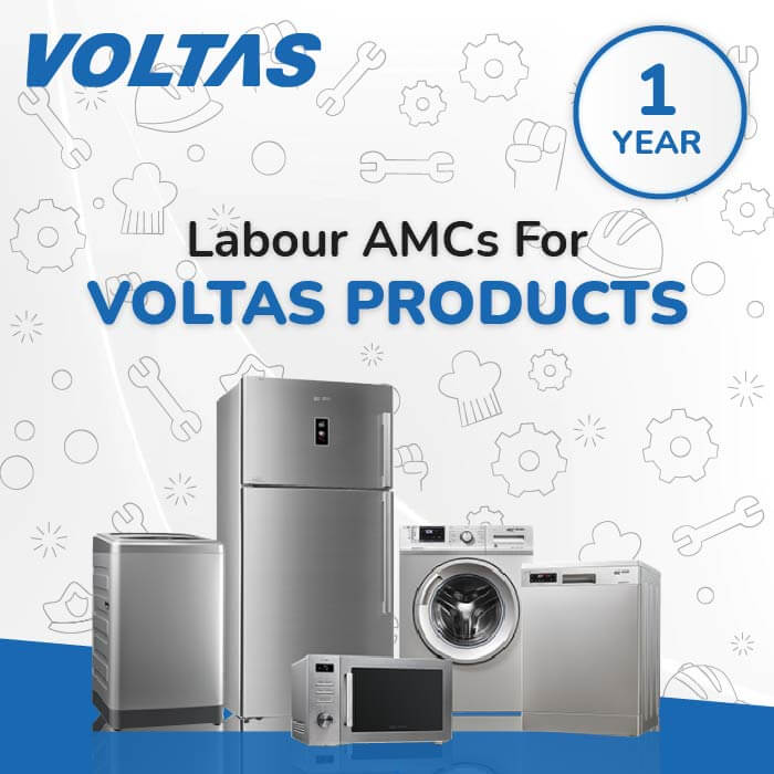 Voltas SPLIT AC - One Year Labour AMC (2 Services and Gas Refill Included per year)