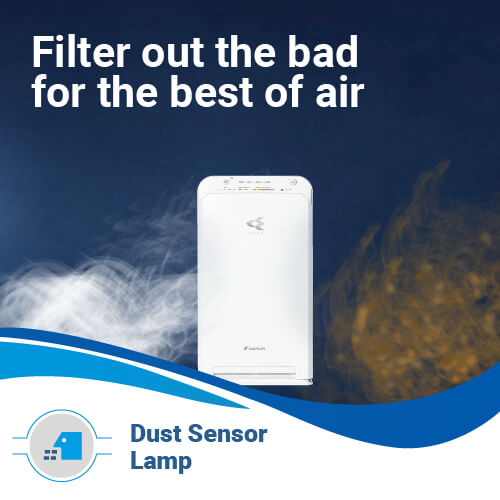 Daikin Air Purifier Streamer MC40XVM6 Covers 350 Sq. Feet Technology